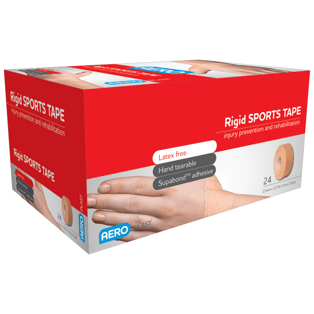 APRT25_01_1000px.png AEROPLAST Rigid Sports Tape 2.5cm x 13.7M Box/24 - Customers also search for: atf12,3M AH010559567 Nexcare Sprt Prof Tape F 25mm,Aaxis 13005821 Bodichek Sprt Strap 2.5cmx13.7m,Sports Tape A25876 Sports Tape,MPS2513S Rigid Strapping Sports Tape 25mm x 13m,13005812 Bodichek Sports Strapping Tape,13005822 Bodichek Sprt Strap 3.8cmx13.7m,10406003 Rigid Tape Tan 2.5cm x 13.7m