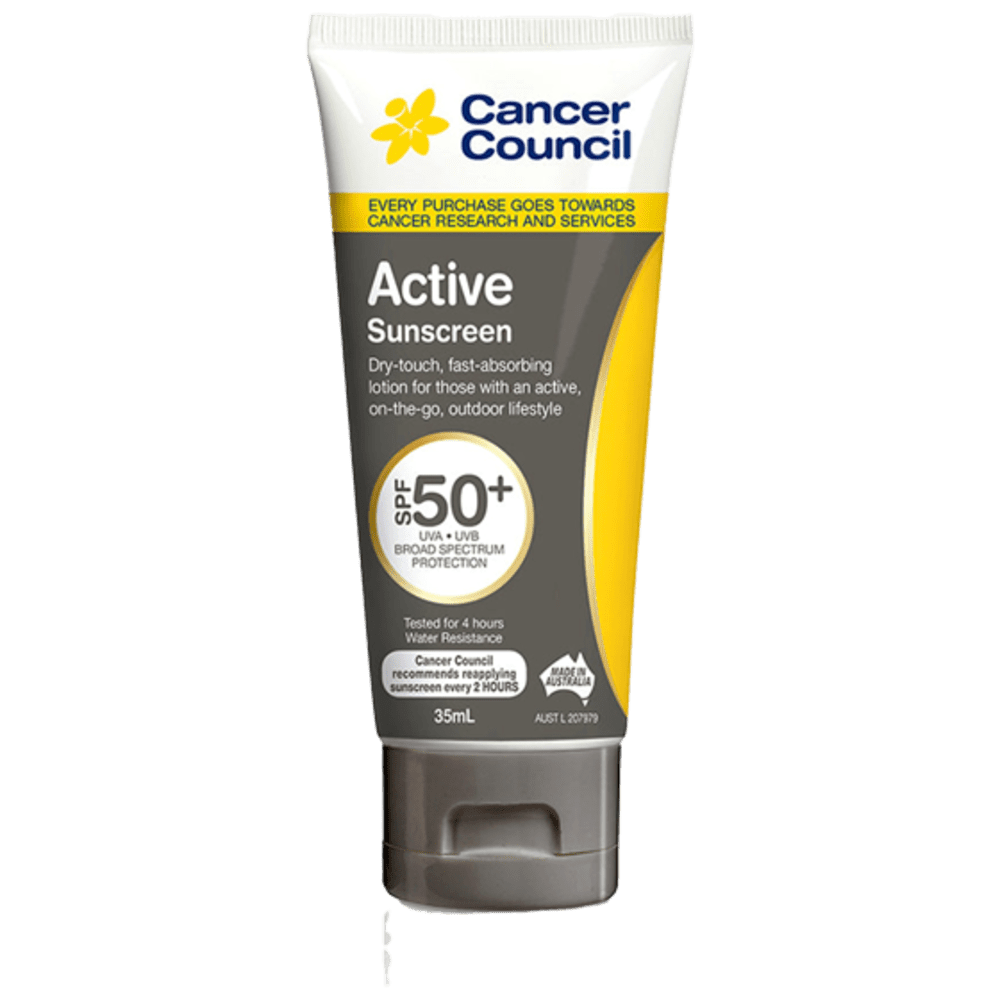 CCA5035M_01_1000px.png CANCER COUNCIL SPF50+ Active Sunscreen Tube 35mL - Customers also search for: A50616 Ultra Protect SPF50+ Sunscreen Bundle,11502016 Hamilton Sunscreen 50+ 1L
