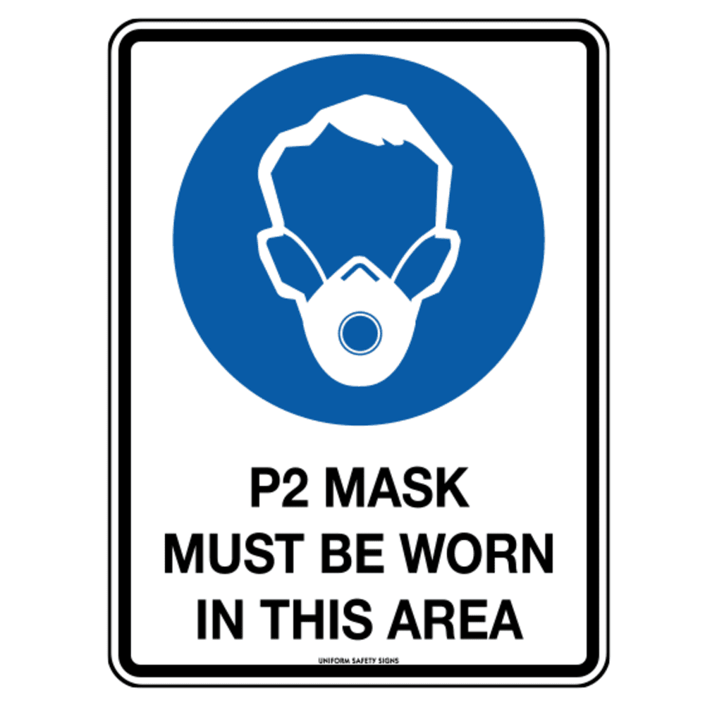 5907MP_01_1000px.png Poly P2 Mask Sign 30 x 22.5cm