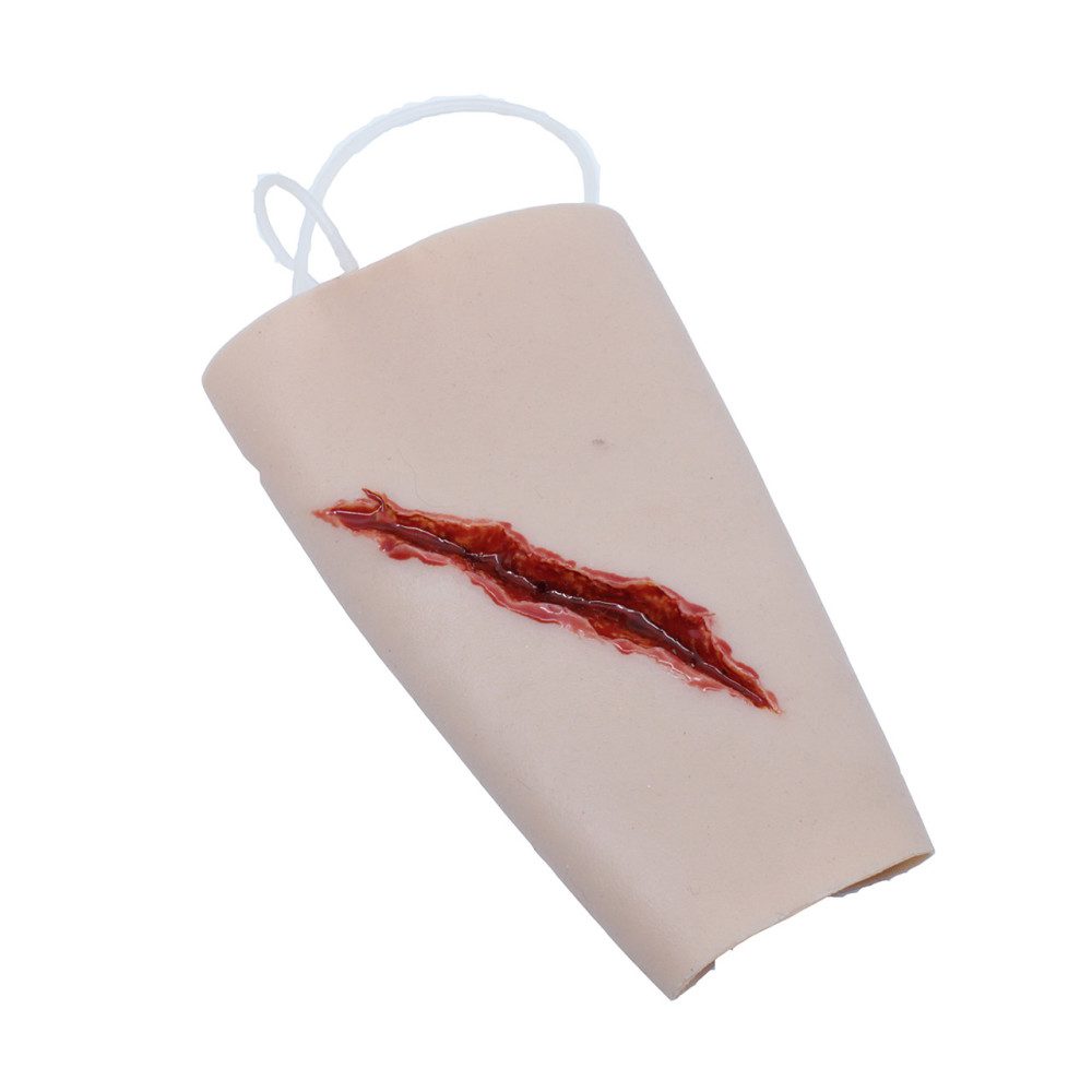 SWK10B_01_1000px.jpg TRAUMASIM Wearable Jagged Laceration – Forearm – w/ Bleeding Capacity