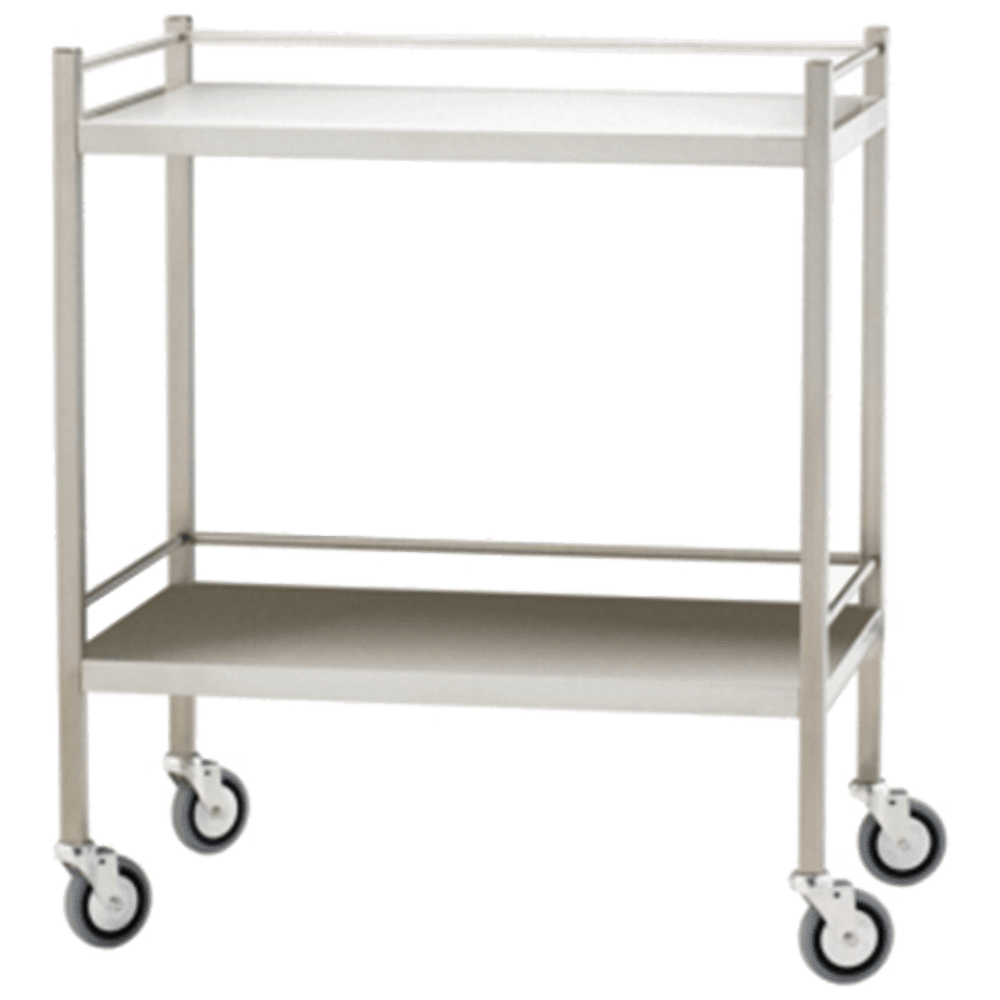 ACR11_01_1000px.png Large Stainless Steel Trolley with Rails 110 x 50 x 97cm