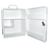 AEROCASE Large White Plastic Cabinet with Key Latch 32 x 37 x 18cm - Customers also search for: 6P F.A.KIT: CASE PLASTIC FISCHER WALL MOUNT LARGE (Key Lock)