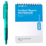 AEROSUPPLIES First Aid Notebook with Pen