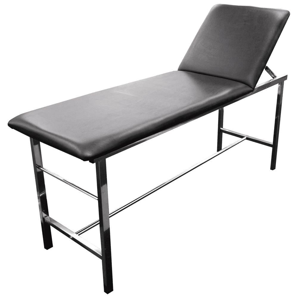 EXA-01_01_1000px.png Examination Table with Adjustable Back 190 x 60 x 68cm (150kg limit) - Customers also search for: Dalcross Medical Equipment 854127 Examination Couch - 1820 x 610 x 769mm,FAE300 Examination Table,A48335 Examination Couch,Black